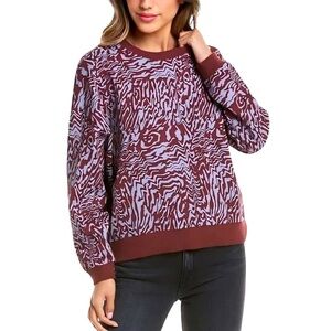 Madewell (Re)sourced Cotton Oversized Sweatshirt in Tigerized Print | Medium